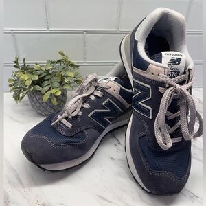 New Balance Navy and Gray Sneakers